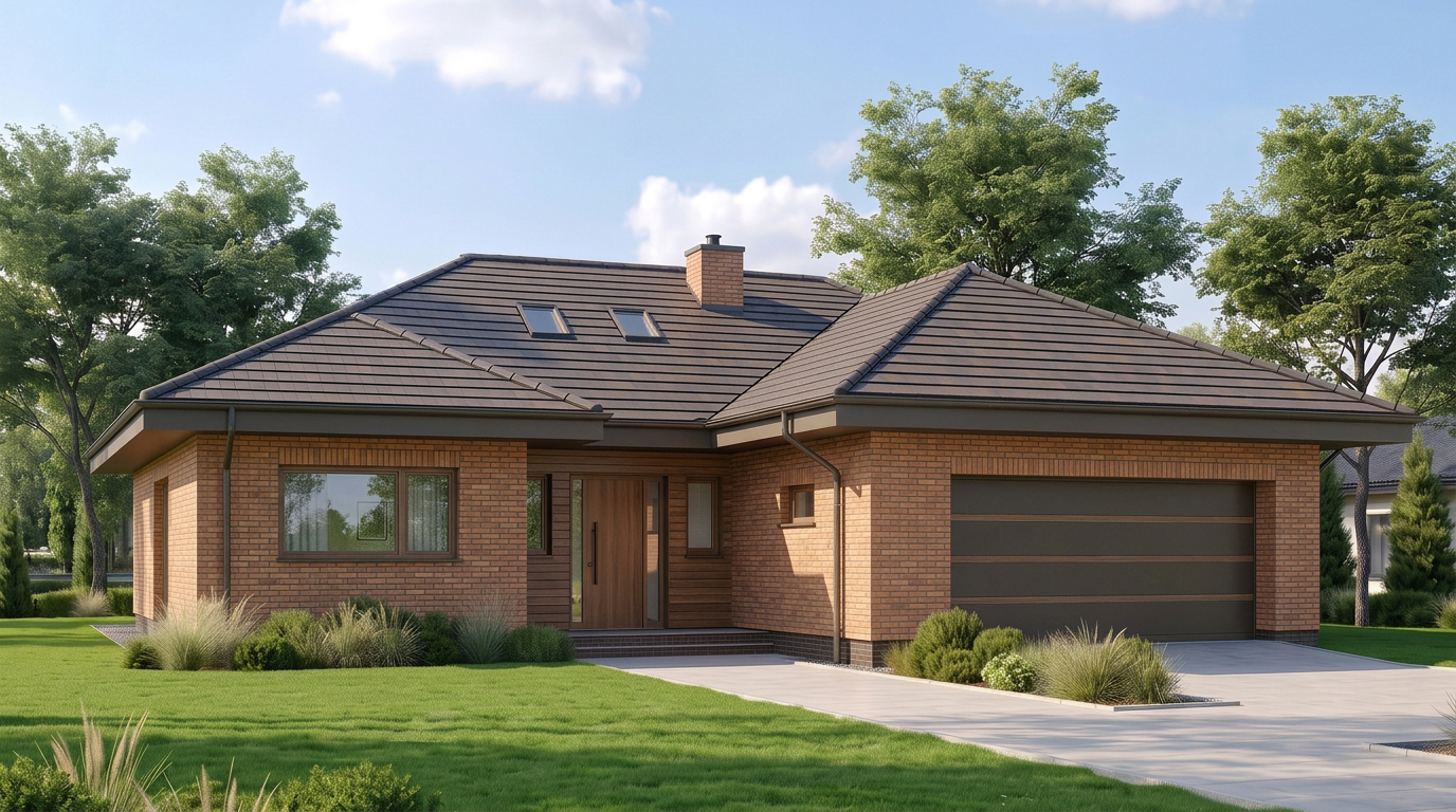 Styl elewacji: Mid-century modern